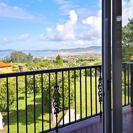 度假居 Desconectaengalicia Casa Vidal Lanzada Con Vistas Al Mar